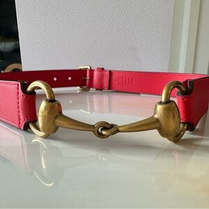 Gucci Horse-bit belt - red- size 75